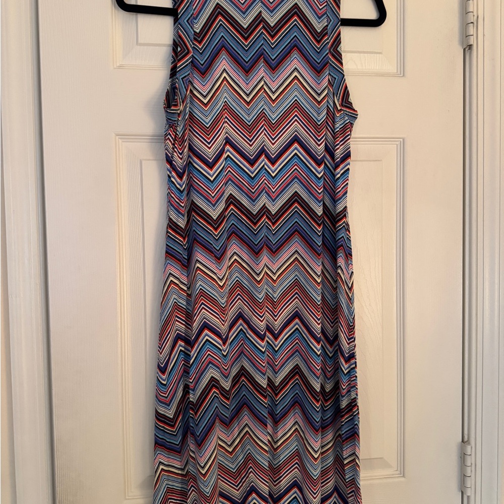 Karen Kane Multicolor Chevron Maxi Dress